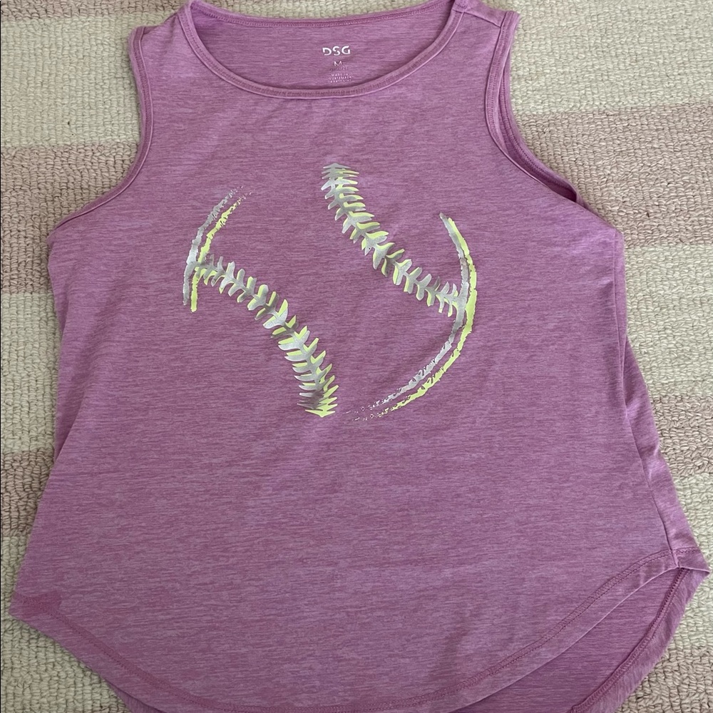 A Target softball purple tank top size M (10-12)